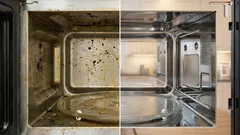 Am pus o șervețelă umedă în cuptorul cu microunde — și murdăria a dispărut de la sine în 3 minute